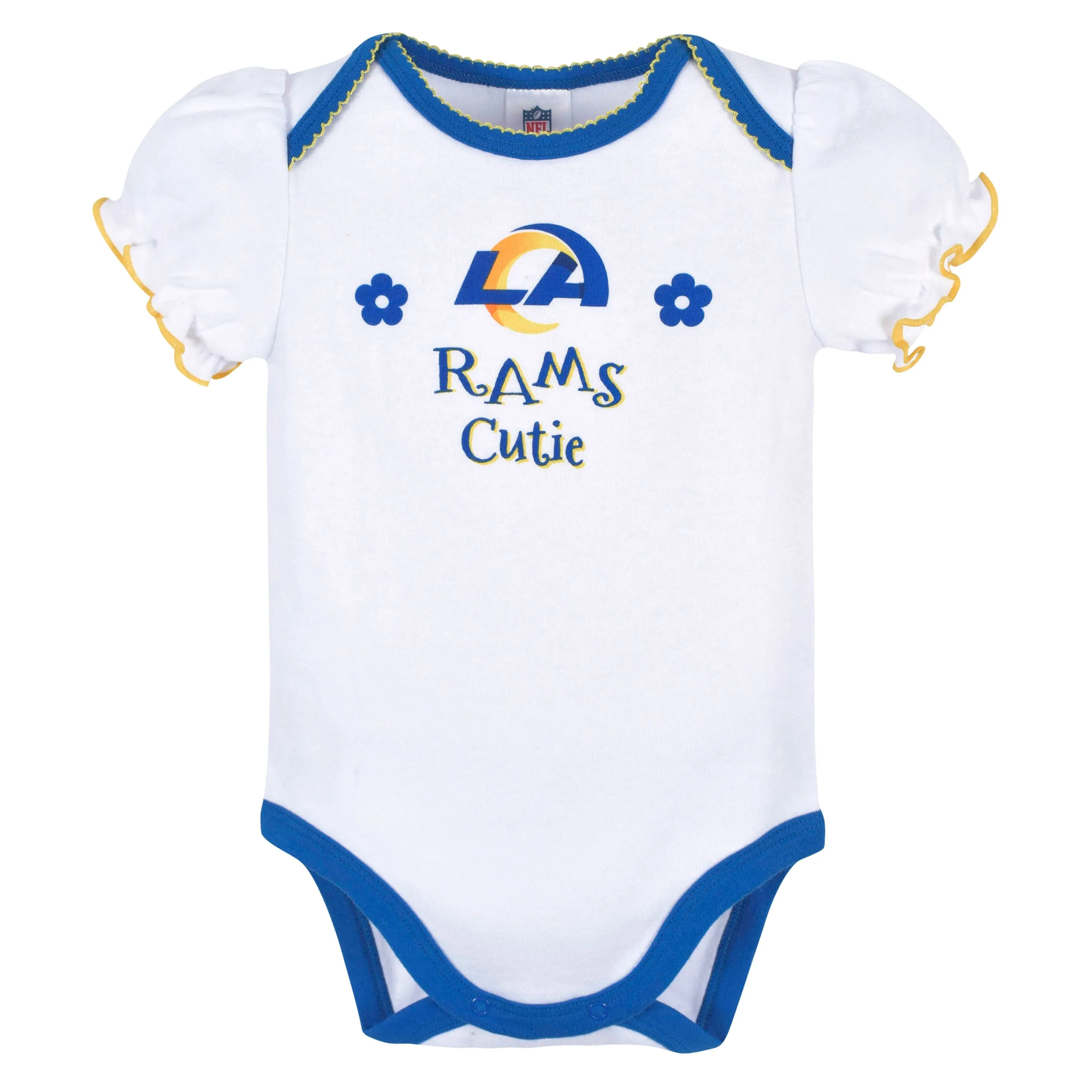 Rams Short Sleeve Bodysuits 3-Pack Baby Girls Shop