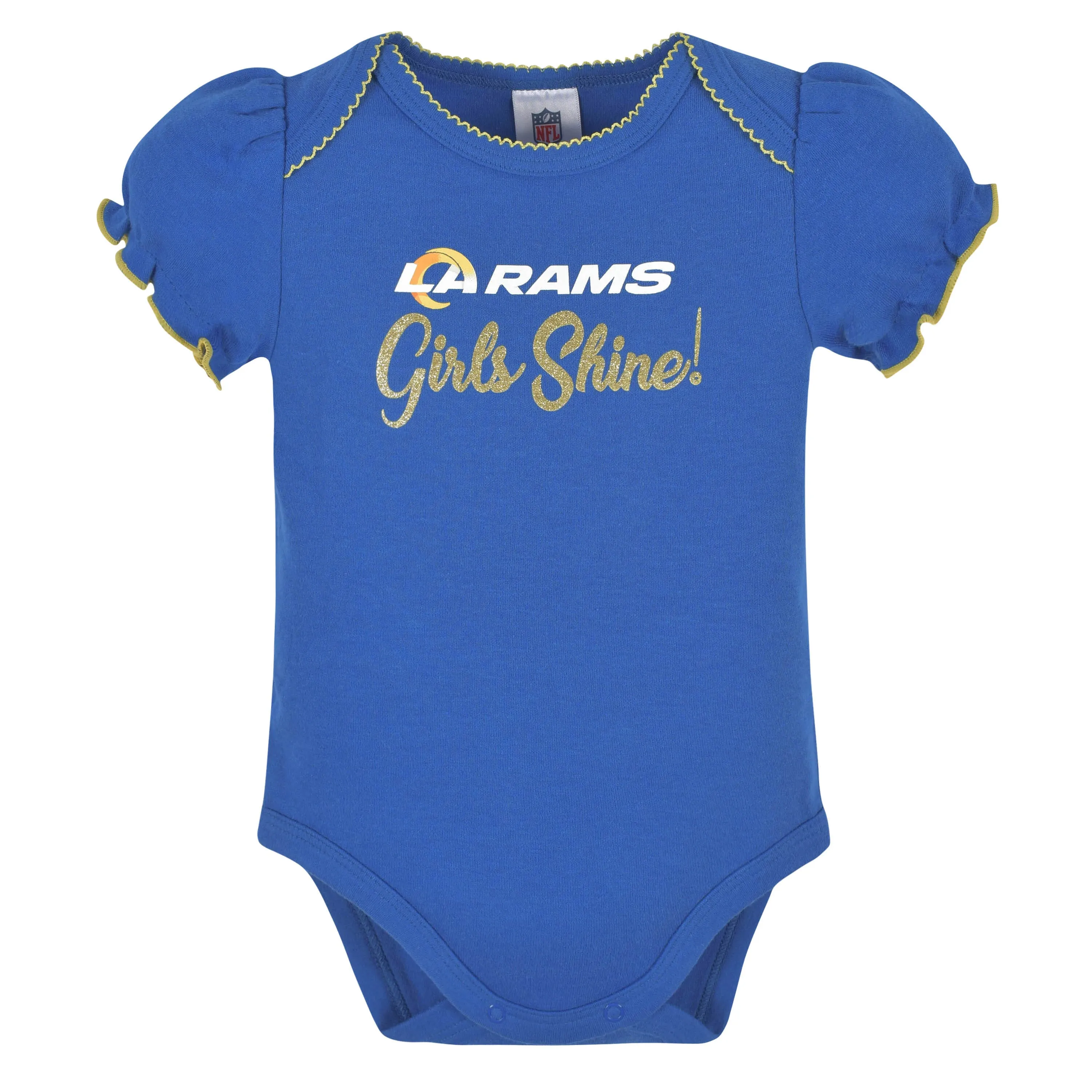 Rams Short Sleeve Bodysuits 3-Pack Baby Girls Shop