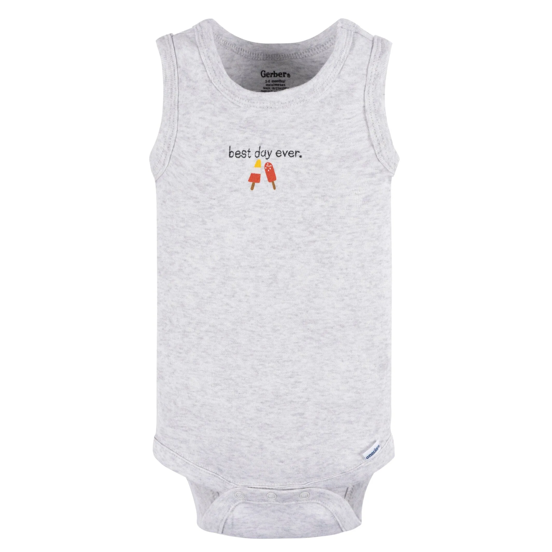 4-Pack Backyard BBQ Sleeveless Baby Boys Bodysuits