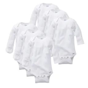 6 Pack Mitten Cuff Baby Onesies Bodysuits