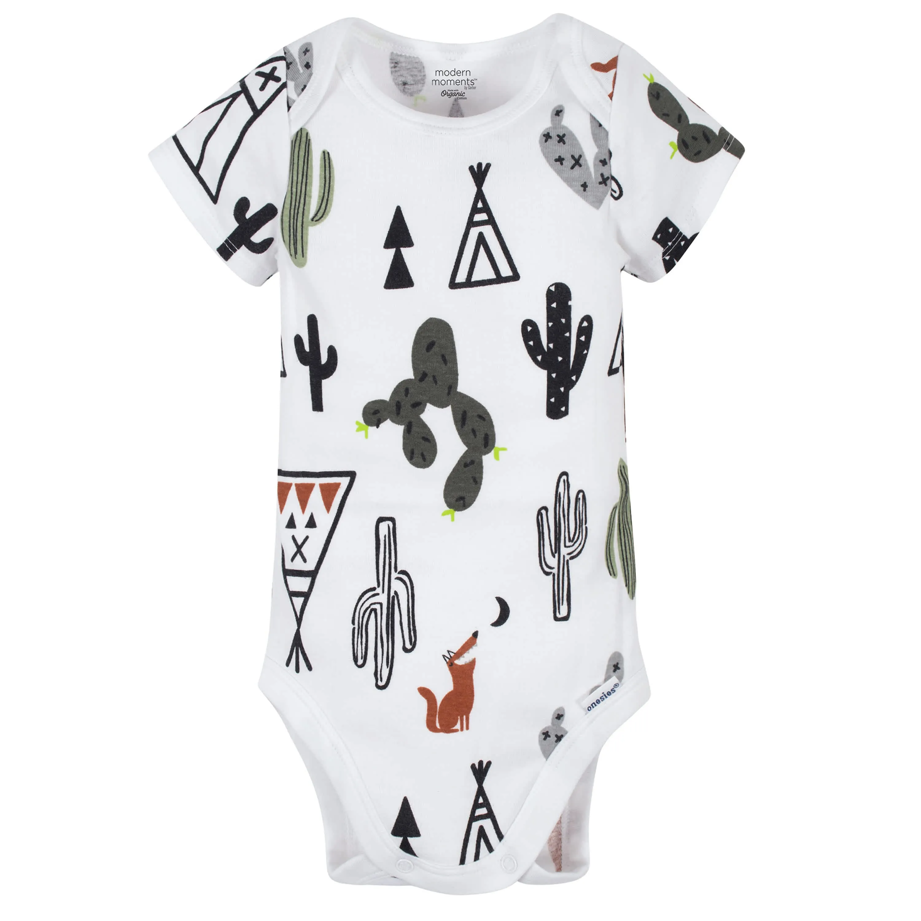 6-Piece Baby Boys Desert and Arrows Organic Onesies Bodysuits, Pants, and Bandana Bibs