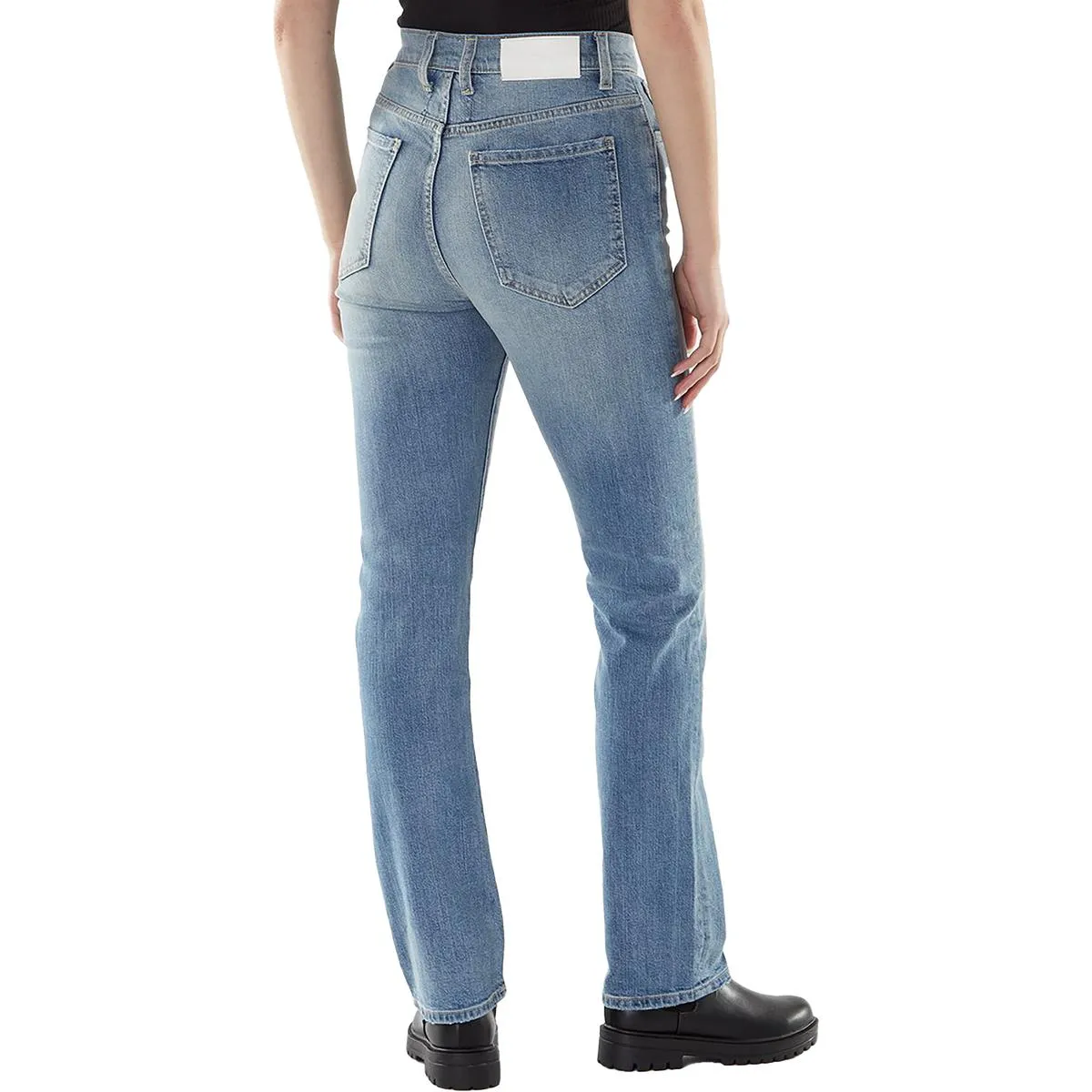 High-Rise Faded Slim Jeans by 7 For All Mankind