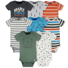 Unbearably Cute Short Sleeve Onesies Bodysuits 8-Pack Baby Boys Shop