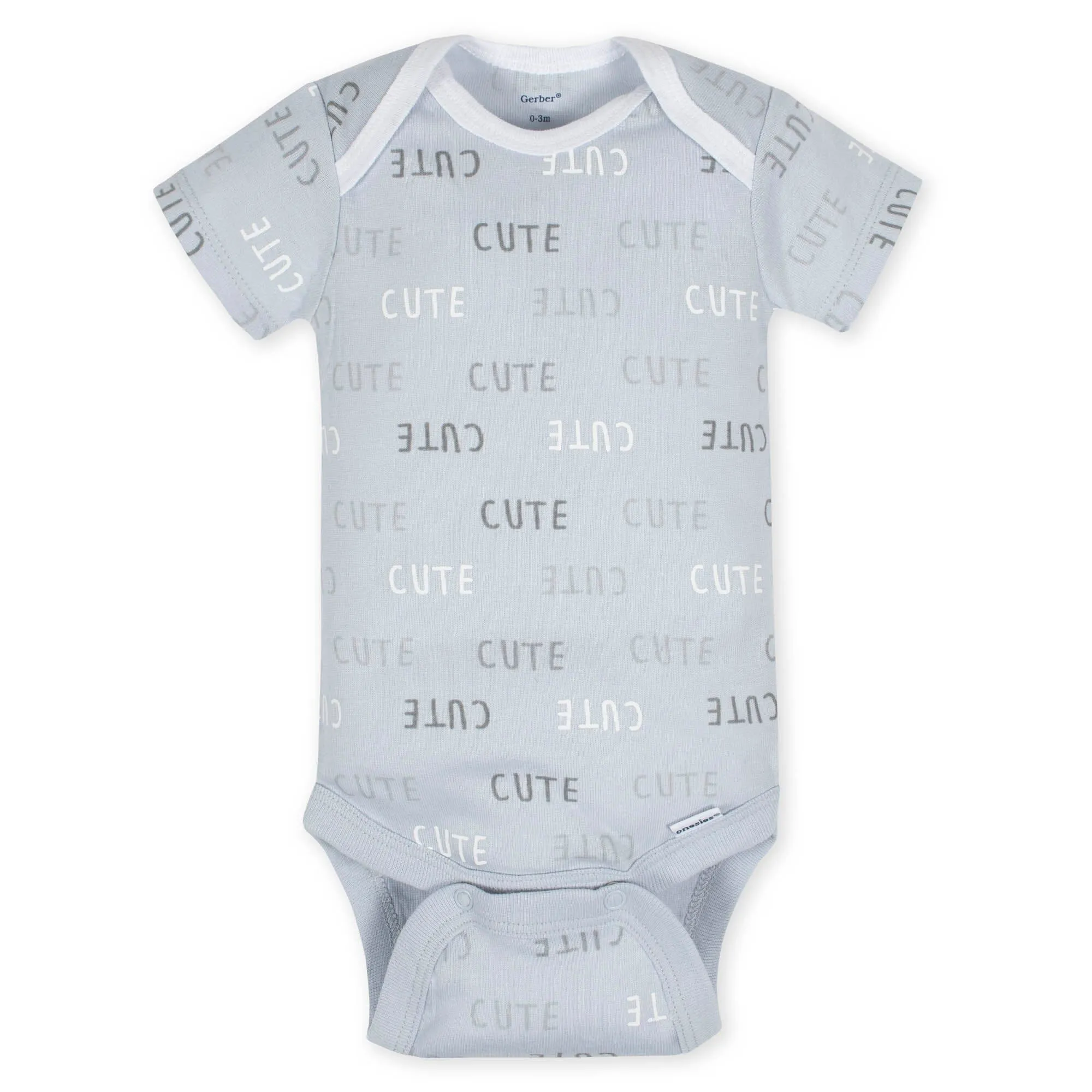 8-Pack Neutral Sheep Short Sleeve Baby Onesies Bodysuits