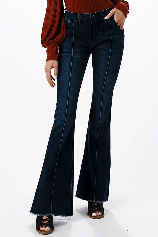 Seam Center Recycle Flare Jeans