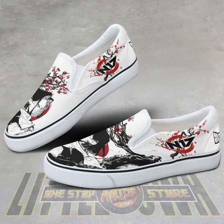 Dragon Ball Z Android 17 Slip On Anime Sneakers Saiyan Under The Sun