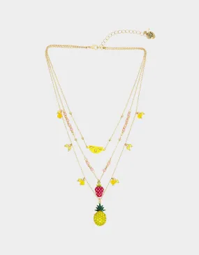 Multi Fruit Illusion Necklace from Betseys Pool Party