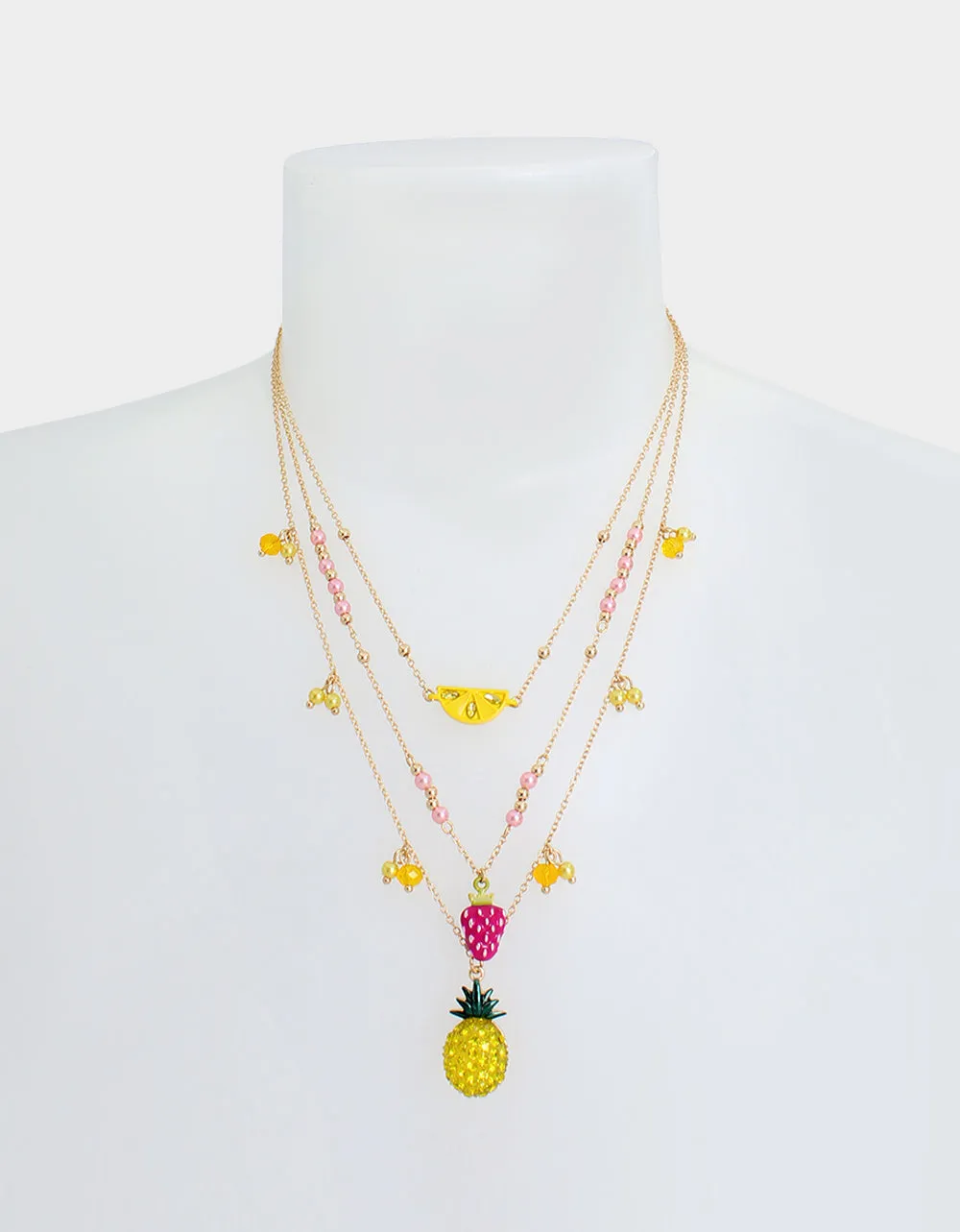 Multi Fruit Illusion Necklace from Betseys Pool Party