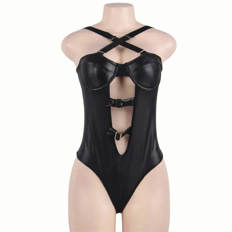 Tatiana Black Bodysuit