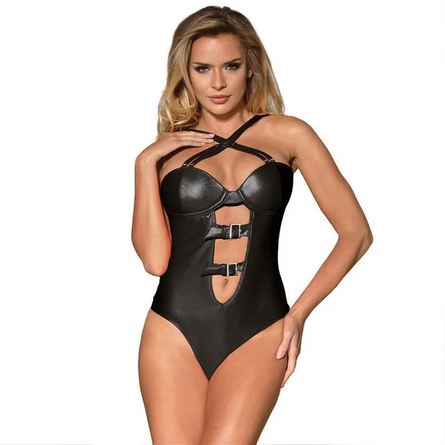 Tatiana Black Bodysuit