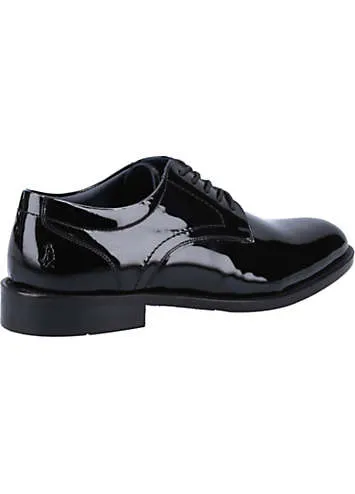 Black Damien Lace-Up Patent Shoes by Hush Puppies at Grattan