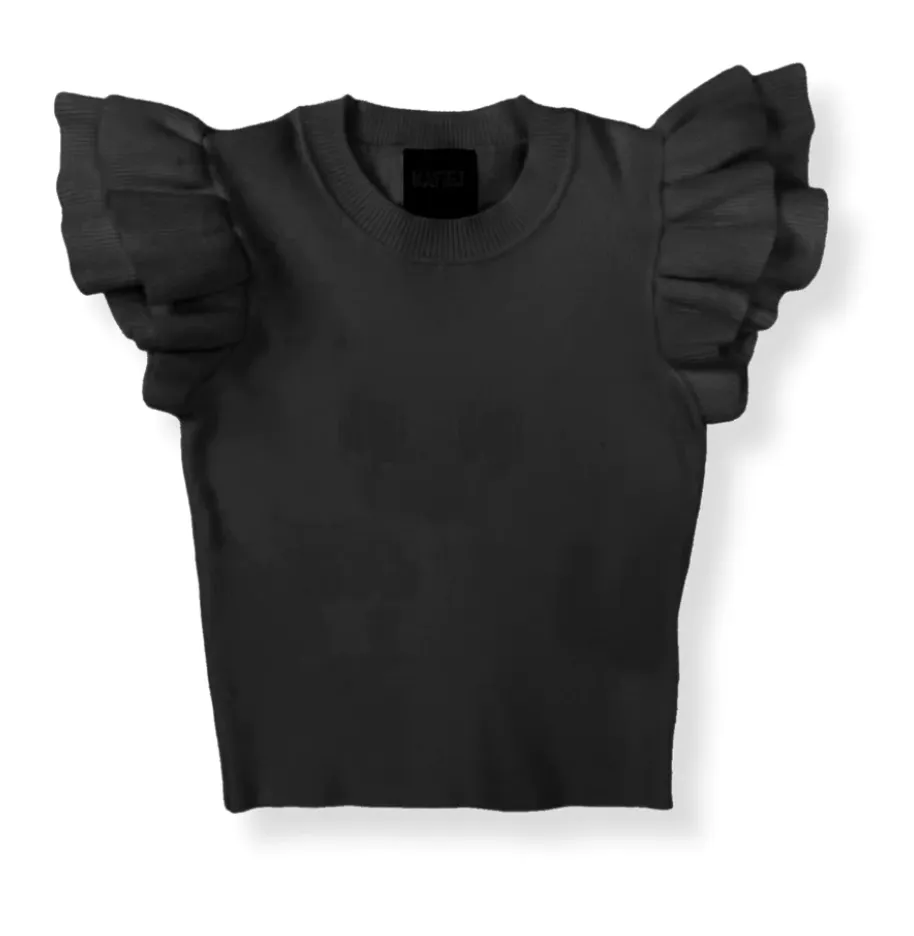 Black Katie J Tween Isla Top