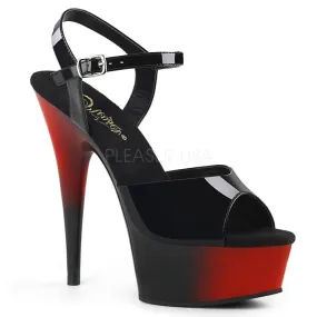 SS-DELIGHT-609BR Black Patent Platform Sandal