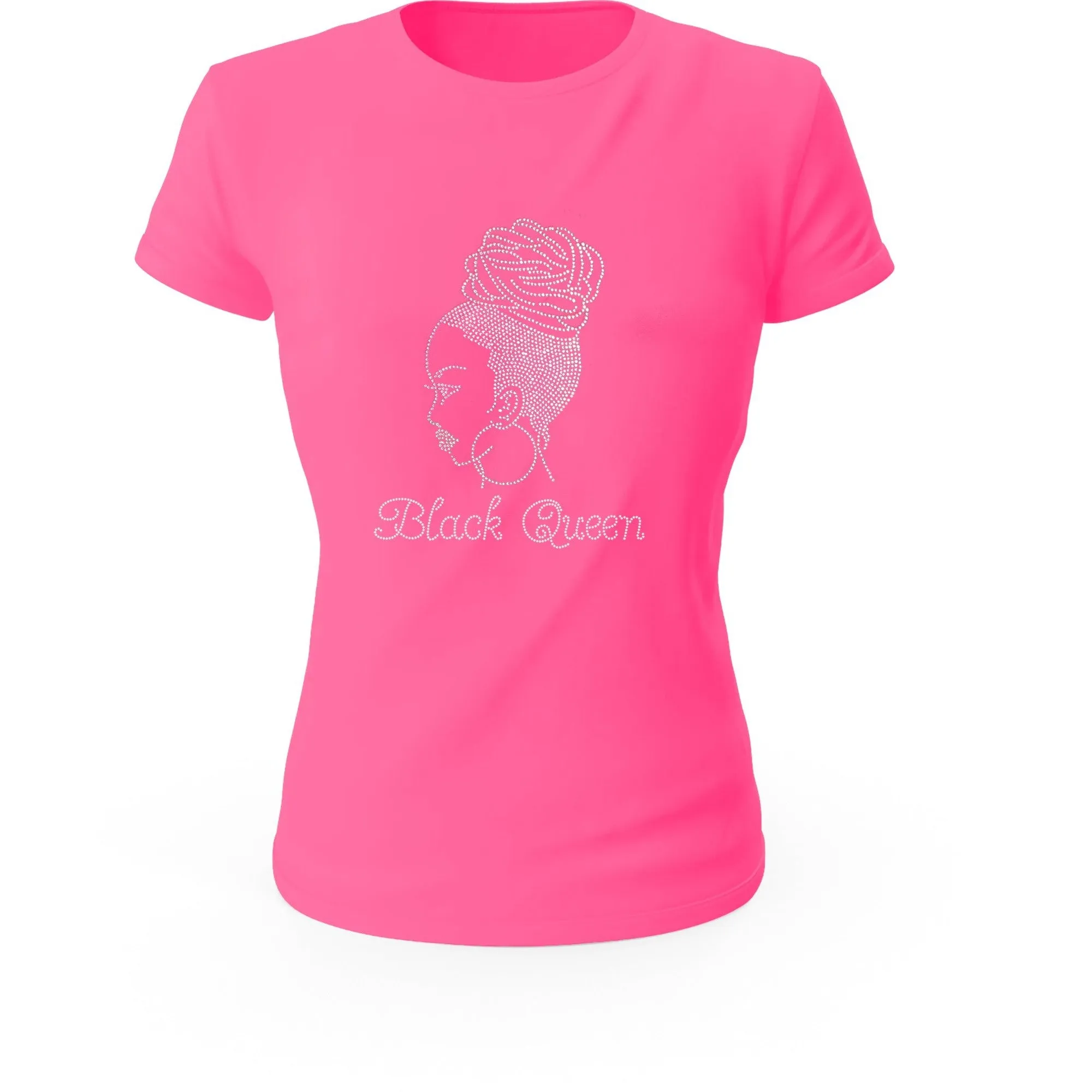 Black Queen Afro Puff Braided T-Shirt