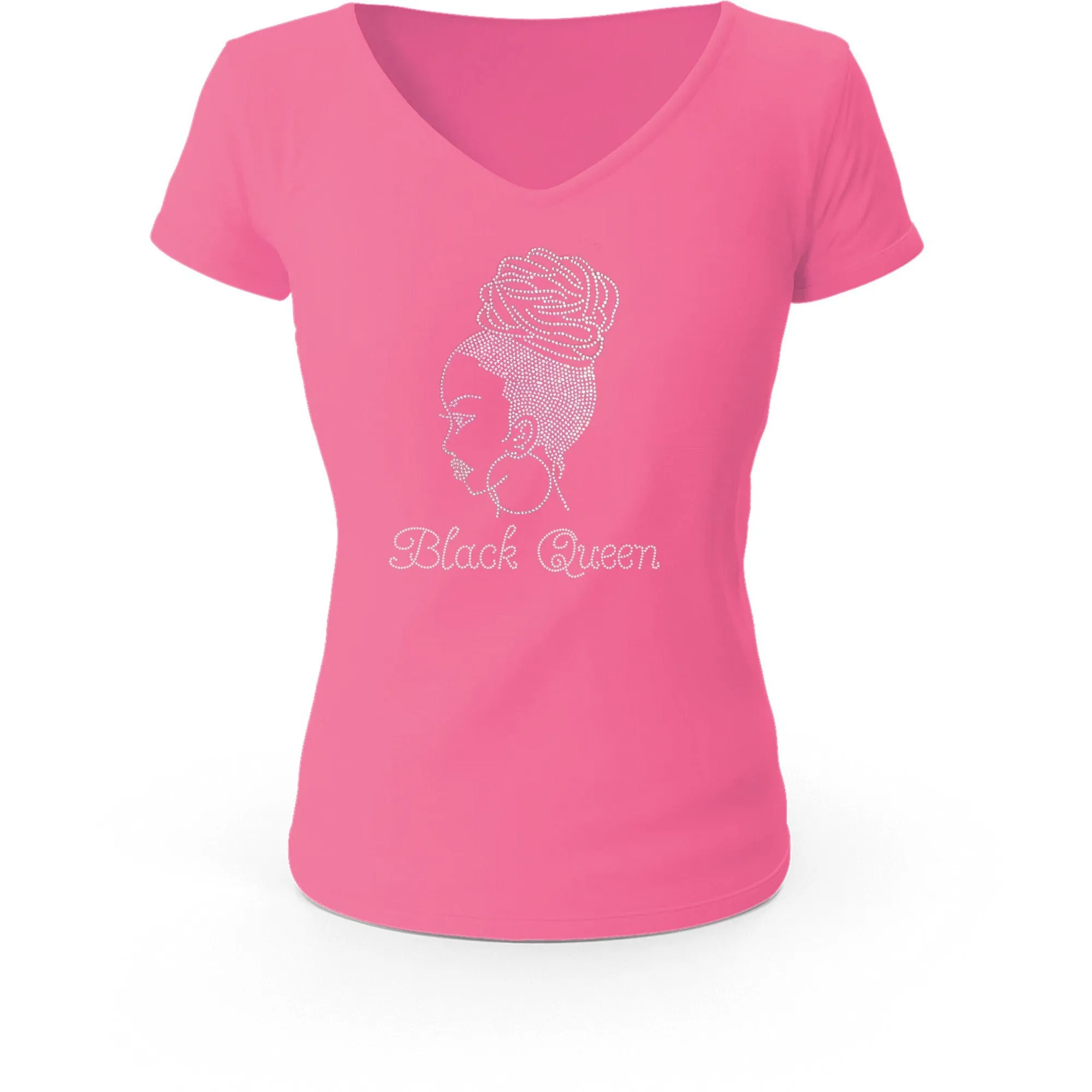 Black Queen Afro Puff Braided T-Shirt