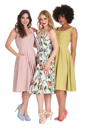 Halter Dress Bloom Swing