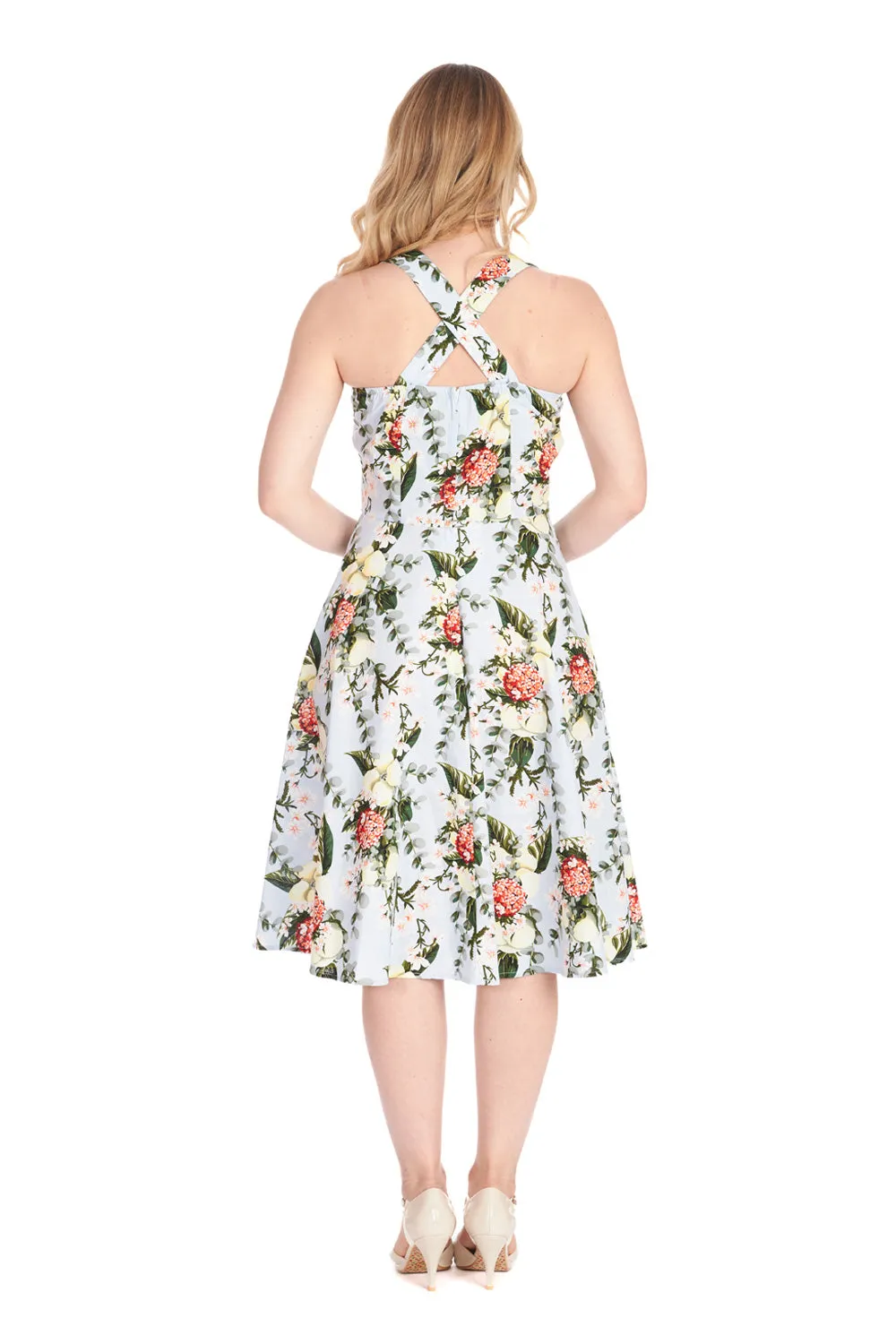 Halter Dress Bloom Swing