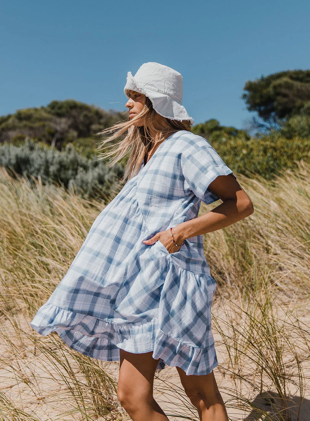 Blue Daisy Dress