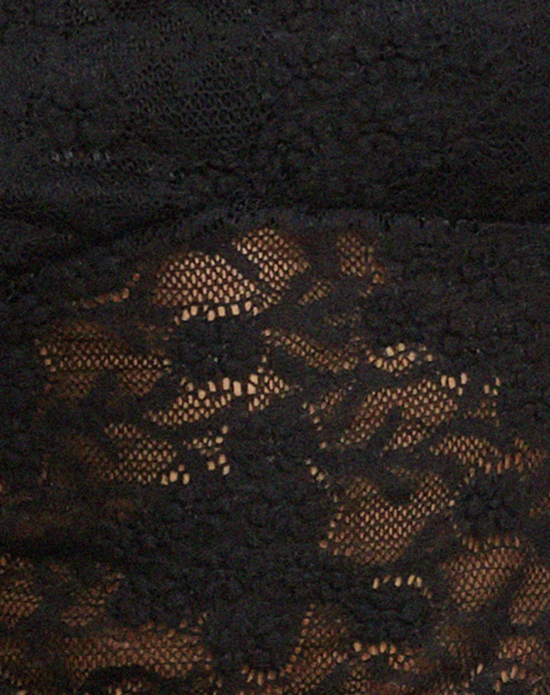 Bold Black Lace Rufte Blouse