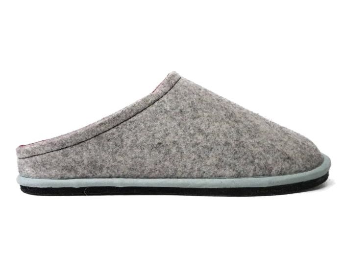 Lowenweiss Unisex Felted Wool Bordeaux Grey Slippers 6800BC 192 953