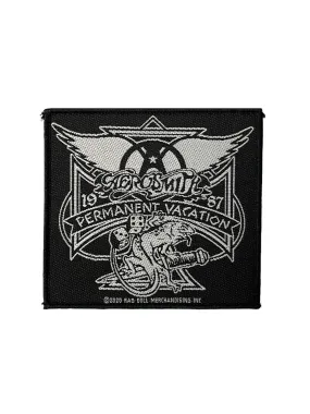 Brand New Woven Patch Aerosmith Permanent Vacation