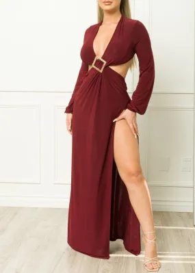 Burgundy Bella Dress