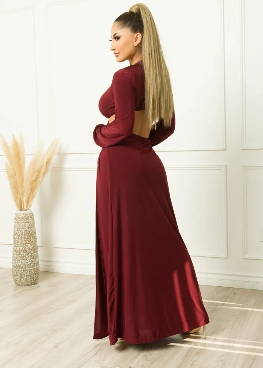 Burgundy Bella Dress