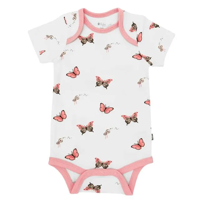 Butterfly Printed Short Sleeve Bodysuit by Kyte Baby