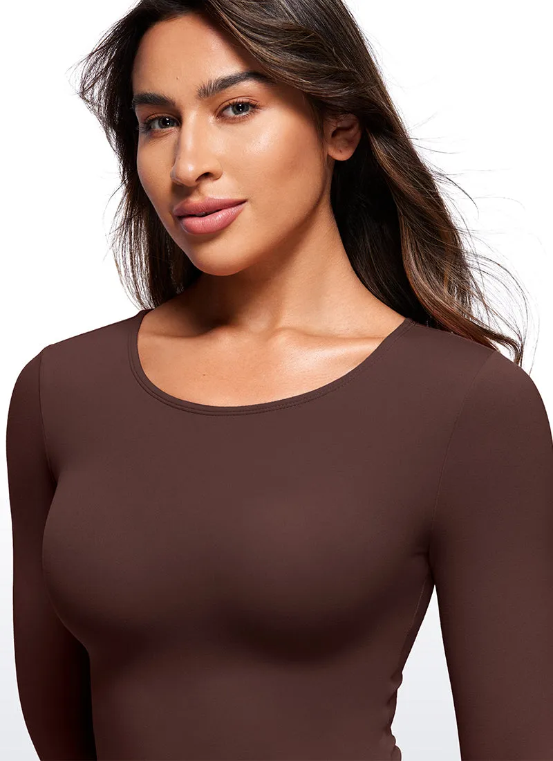 Butterluxe Long Sleeve Crew Neck Bodysuits