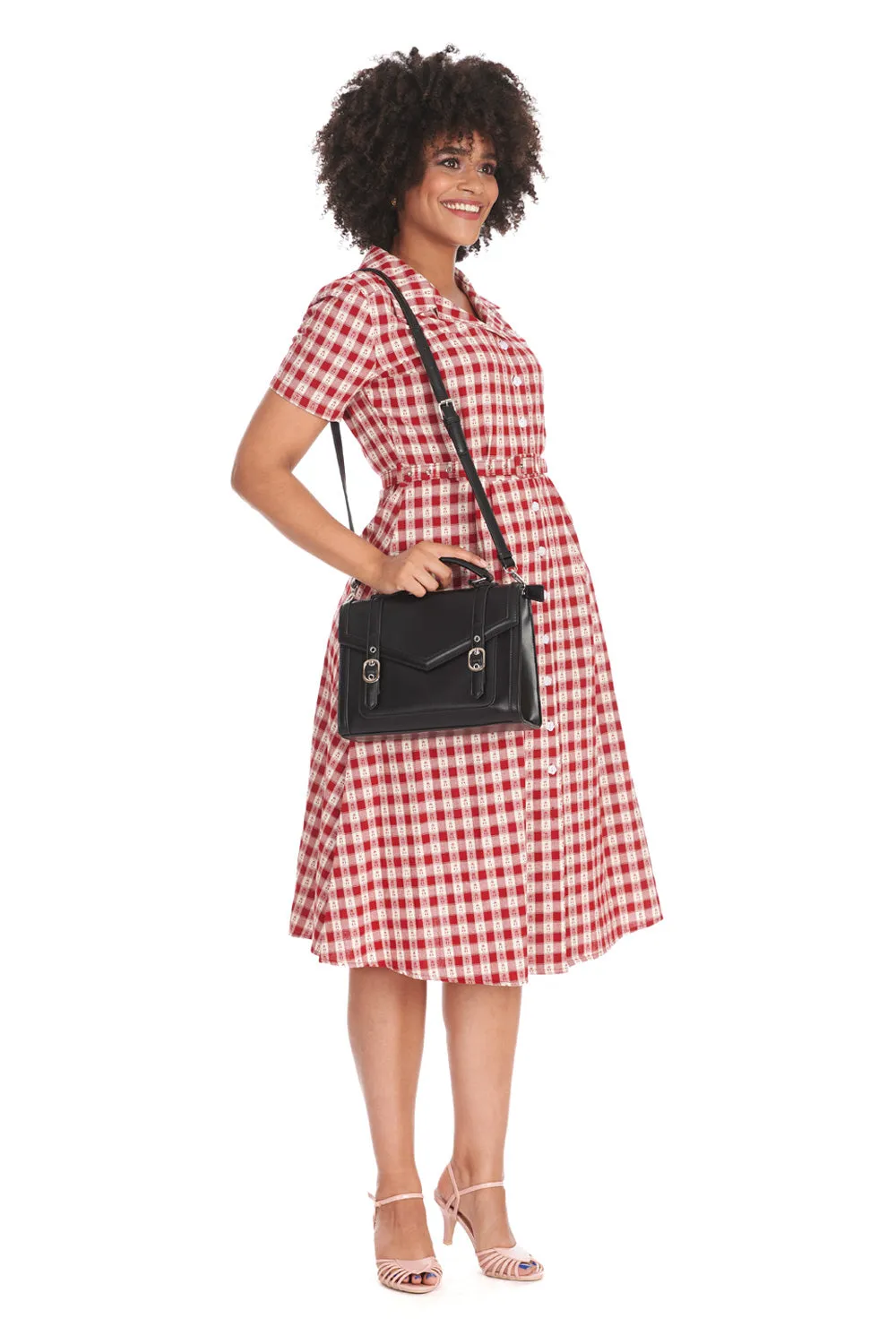 Cherry Checked Dress