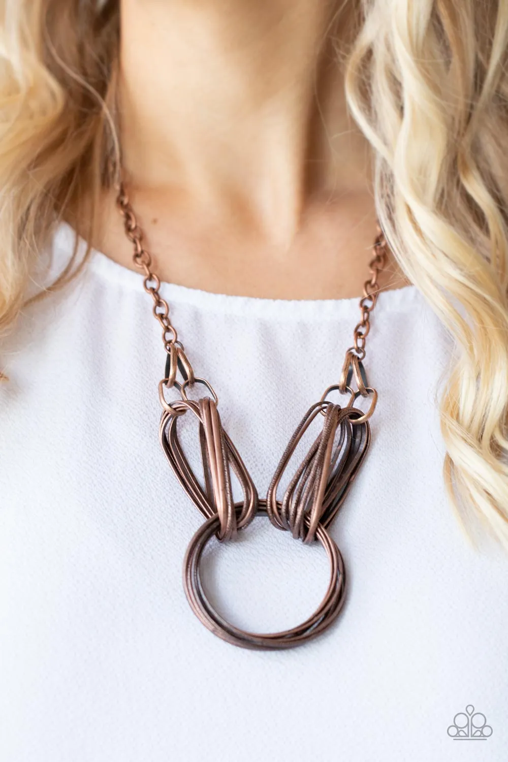 Lip Sync Links - Copper Necklaces