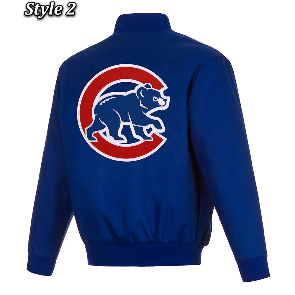 Chicago Cubs Royal Blue Varsity Wool Jacket