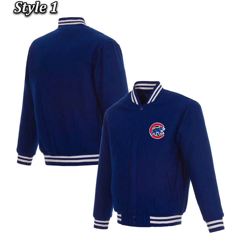 Chicago Cubs Royal Blue Varsity Wool Jacket