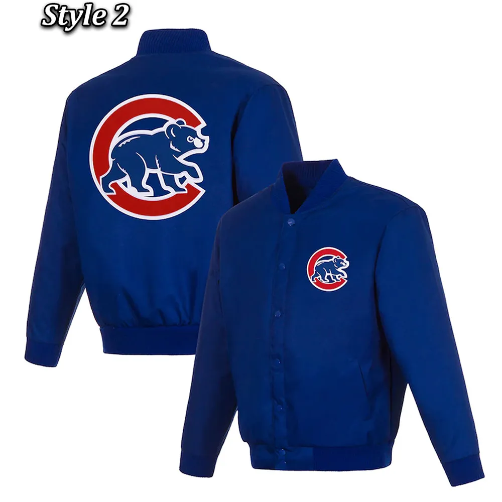 Chicago Cubs Royal Blue Varsity Wool Jacket