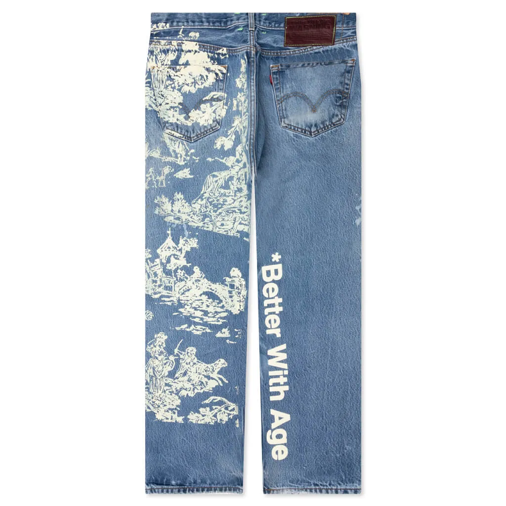 Blue Toile Denim