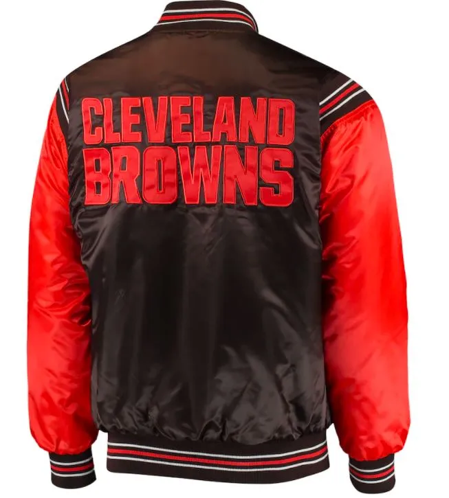 Red and Black Cleveland Browns Varsity Starter Jacket