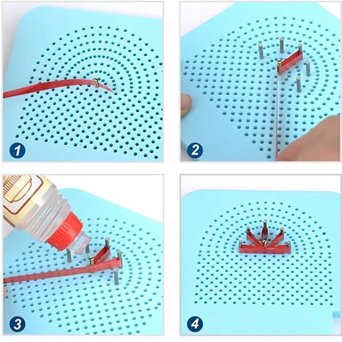 Quilling Template Grid Board