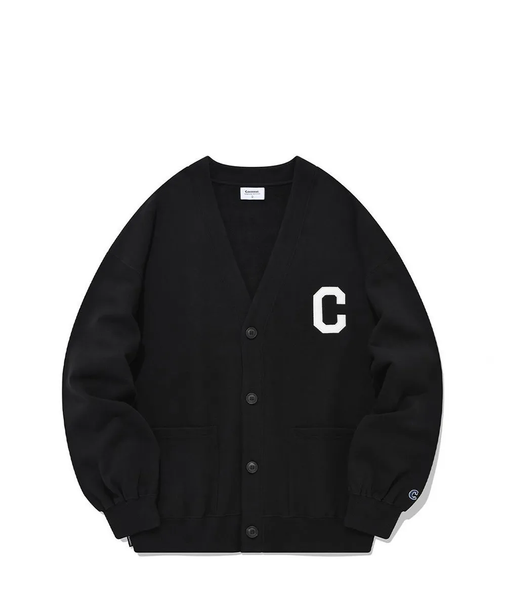 Unisex Cotton Logo Cardigans with Long Sleeves