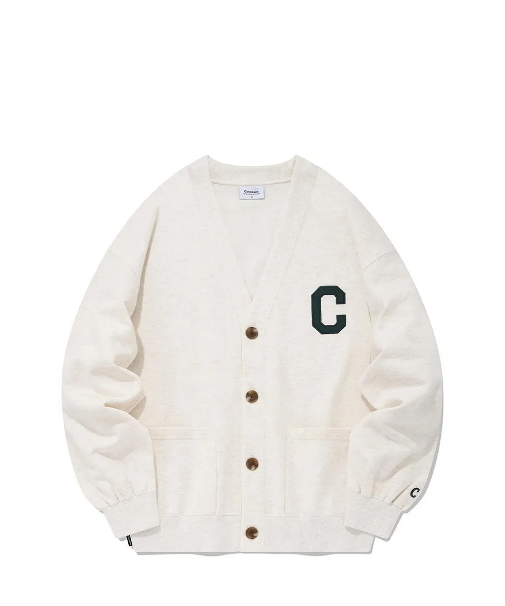 Unisex Cotton Logo Cardigans with Long Sleeves