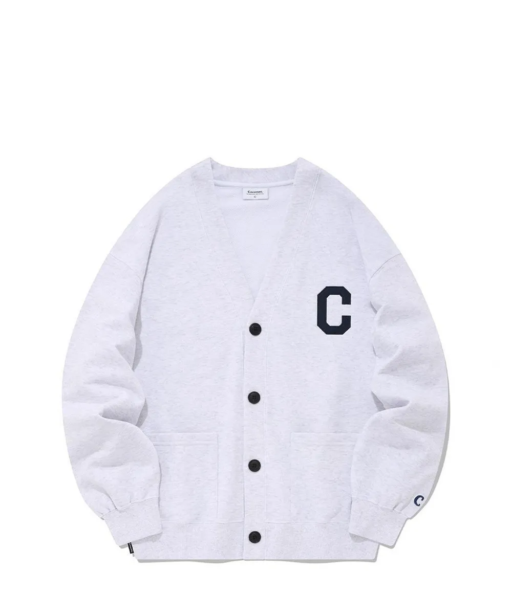 Unisex Cotton Logo Cardigans with Long Sleeves