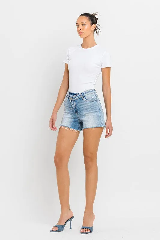 Criss Cross High Rise Shorts