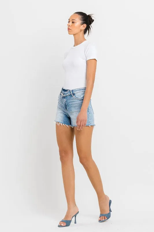 Criss Cross High Rise Shorts