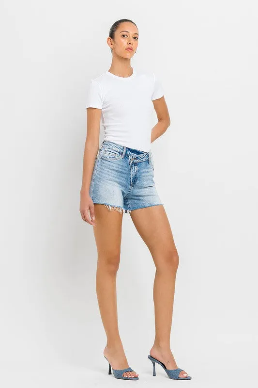 Criss Cross High Rise Shorts