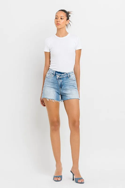 Criss Cross High Rise Shorts