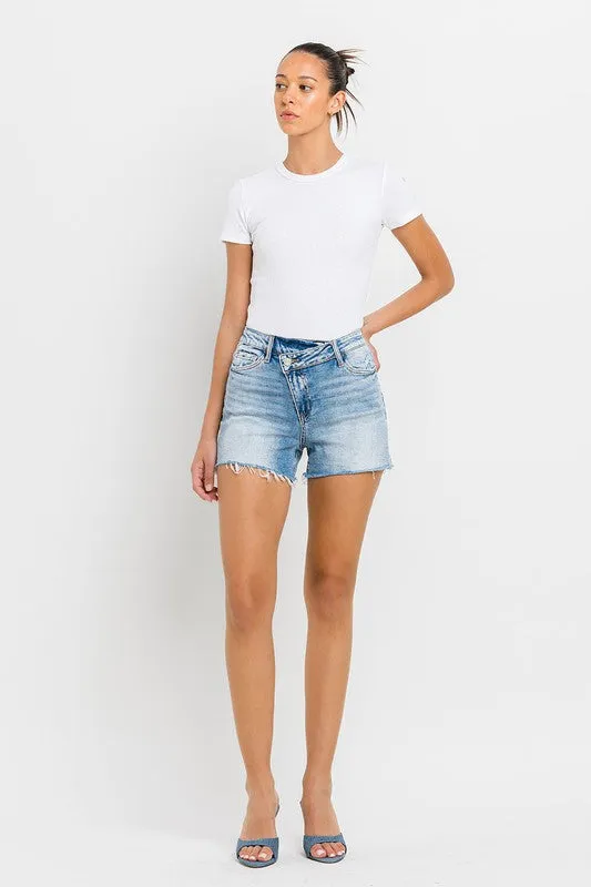 Criss Cross High Rise Shorts