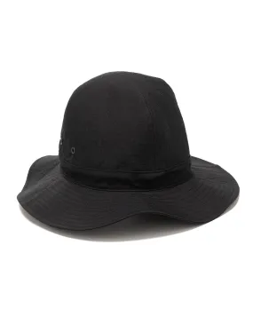 Crusher Hat in Black Oxford Cloth