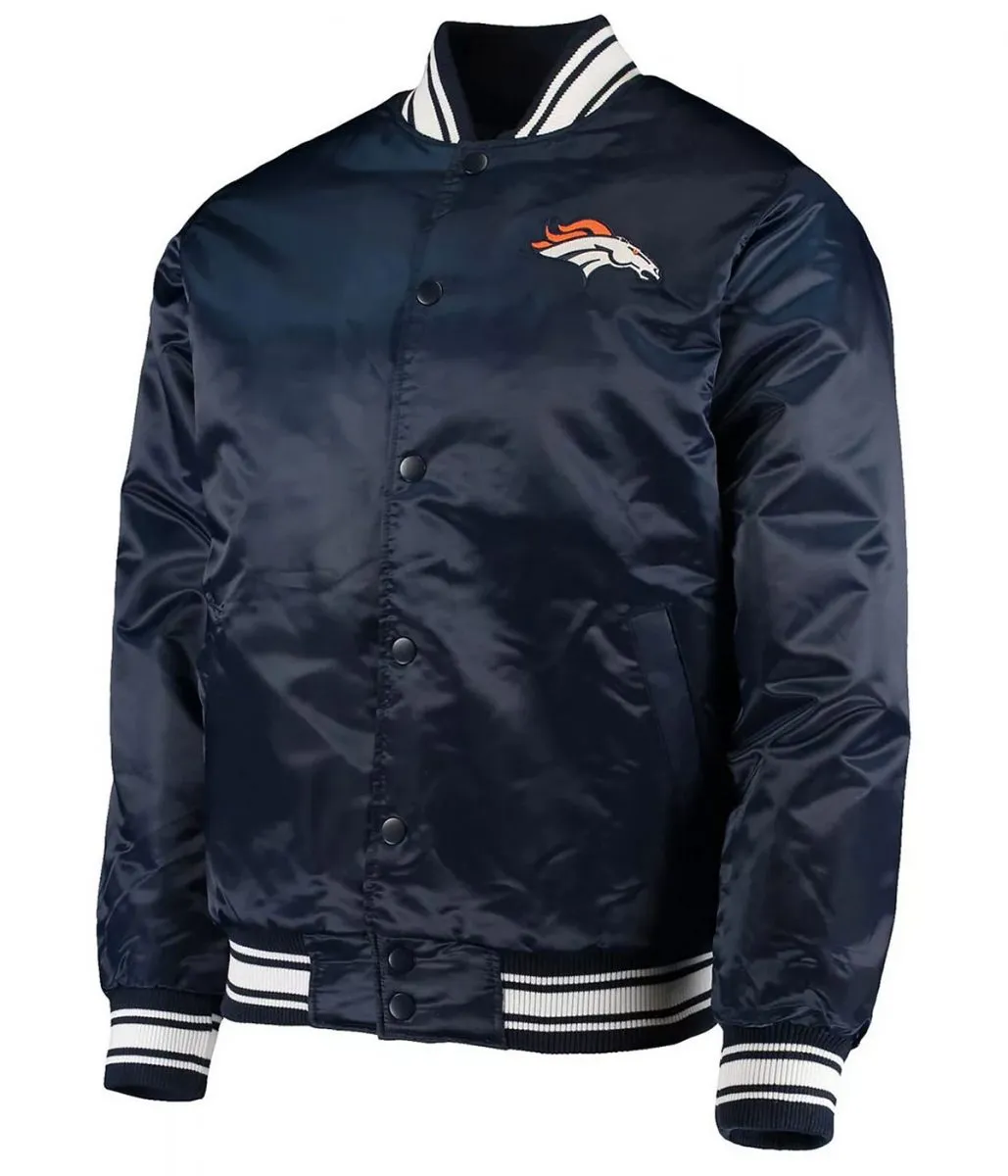 Denver Broncos Full-Snap Satin Jacket