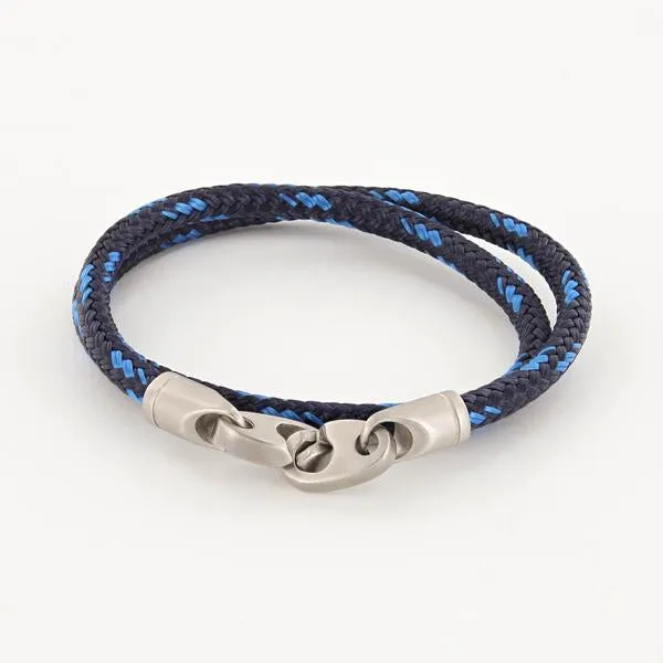 Contender Rope Bracelet with Matte Stainless Steel Brummel