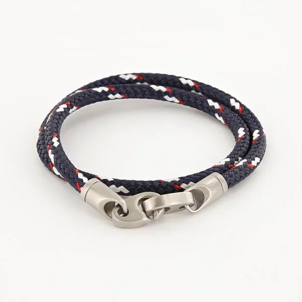 Contender Rope Bracelet with Matte Stainless Steel Brummel