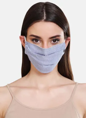 Striped Double-Layer Woven Face Mask